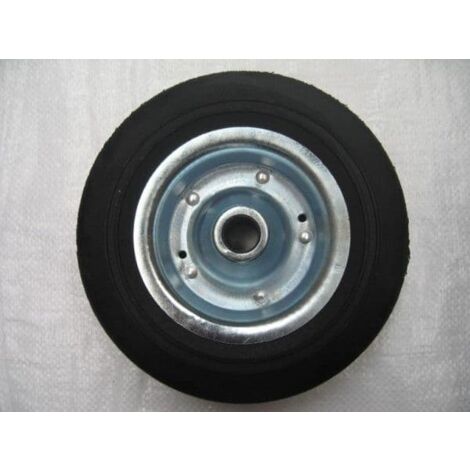 Replacement Trailer Jockey Wheel 200MM x 60MM - 2.3" Spare Rubber Tread Metal Rim