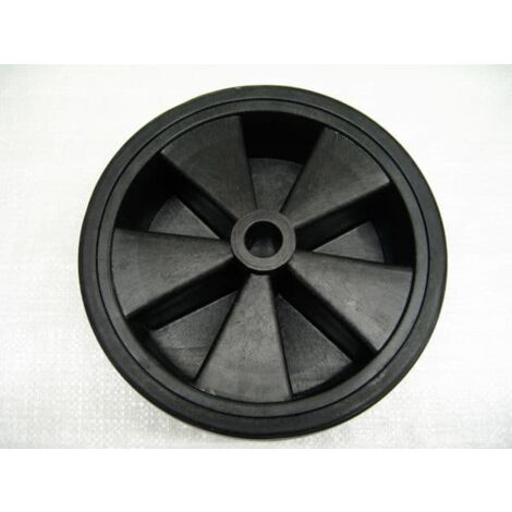 Replacement Trailer Jockey Wheel 220MM x 70MM - 2.7" Spare Rubber Tread Plastic Rim