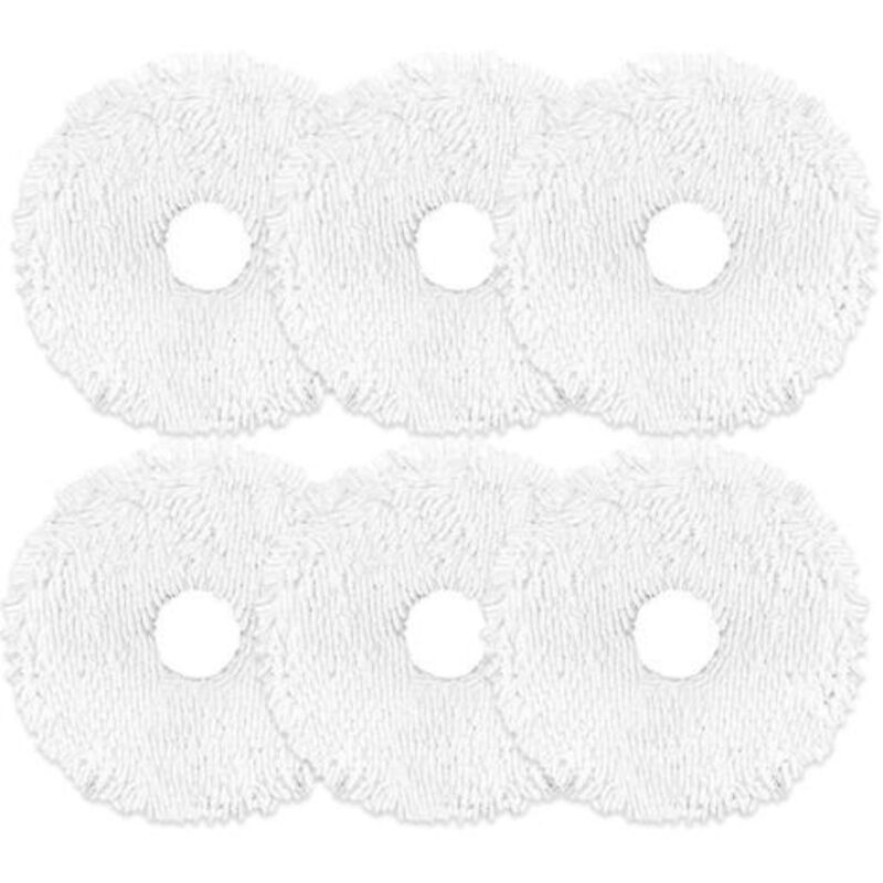 Replacement Wipes for Eureka J12 Ultra, Robot Vacuum Cleaner Accessories, Soft Microfiber Wipes, 6-pack