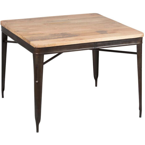 REPLAY - Table Repas Carrée 100cm Aspect Vieilli