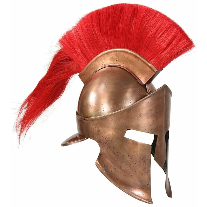 

Replica de casco de guerrero griego rol en vivo acero cobre