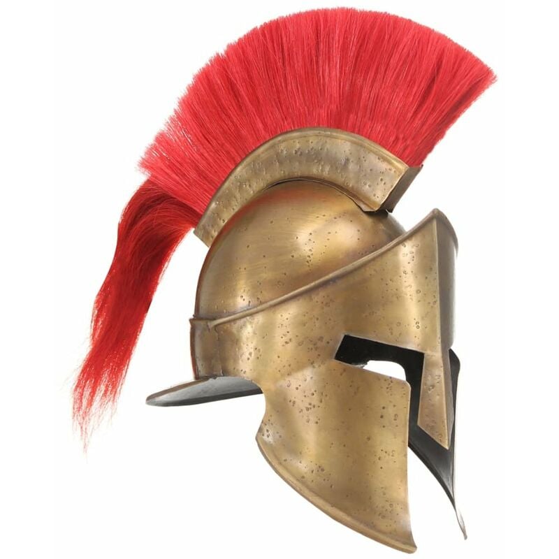 

Replica de casco de guerrero griego rol en vivo acero laton