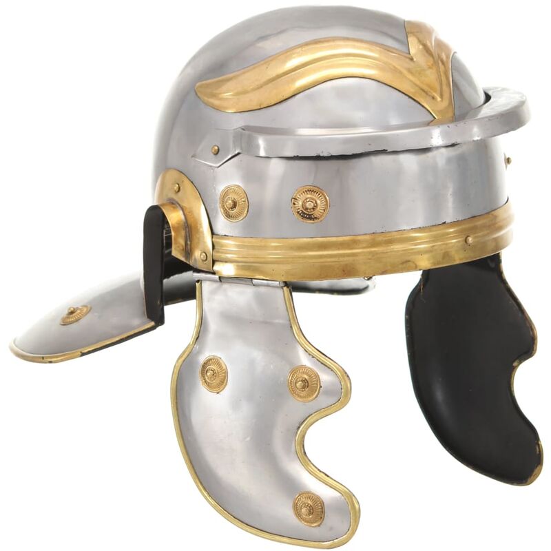 

Réplica de casco de soldado romano rol en vivo acero plateado