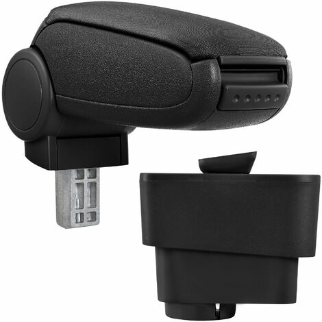 Reposabrazos central para Fiat Grande Punto (a partir de 09/2005) - tela - negro [pro.tec]