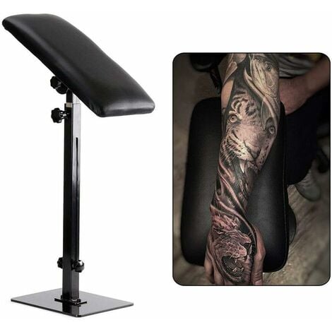 Reposabrazos de tatuaje ajustable y resistente, soporte de tatuaje para silla de salón de estudio, almohadilla de esponja con soporte de 68 a 100 cm