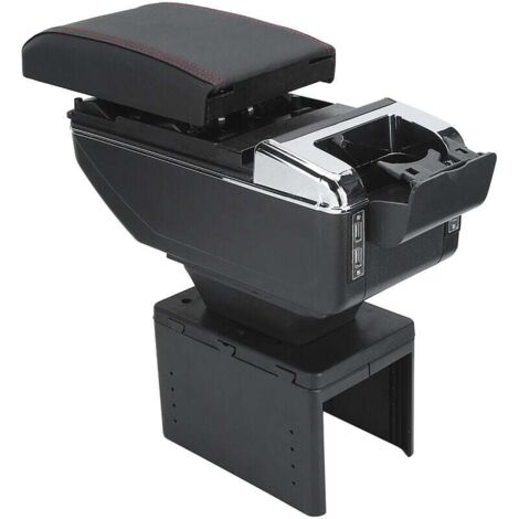 Reposabrazos universal ajustable para consola central de coche con interfaz USB