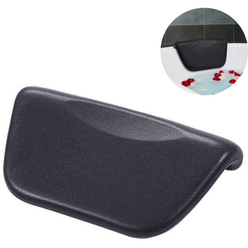 

Reposacabezas suave Almohada de baño Inicio Cuero de PU Accesorios de baño Ventosa Soporte para el cuello Cojín antideslizante Bañera cómoda