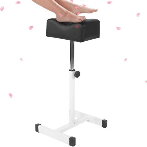 Reposapiés ajustable para pedicura (40-66 cm), taburete para el cuidado de los pies con cojines gruesos para manicura, masajes de spa y uso doméstico.