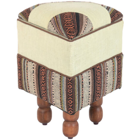 Reposapies Algodon Mango 40X40X45 Con Tapa