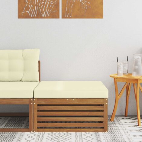 Reposapiés de exterior Madera de Acacia Sólida Natural