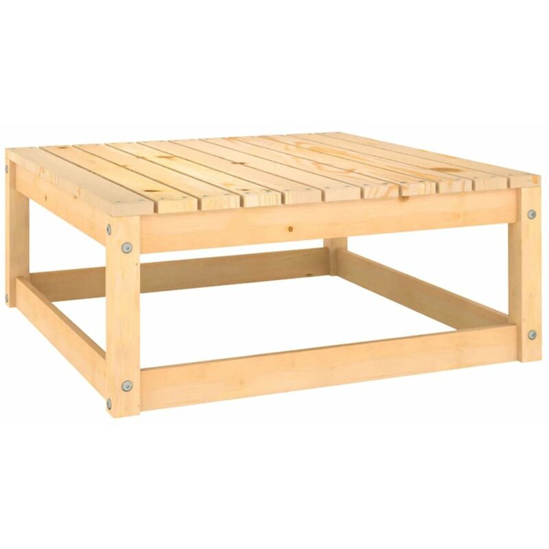 

Reposapies de jardin madera maciza de pino 70x70x30 cm