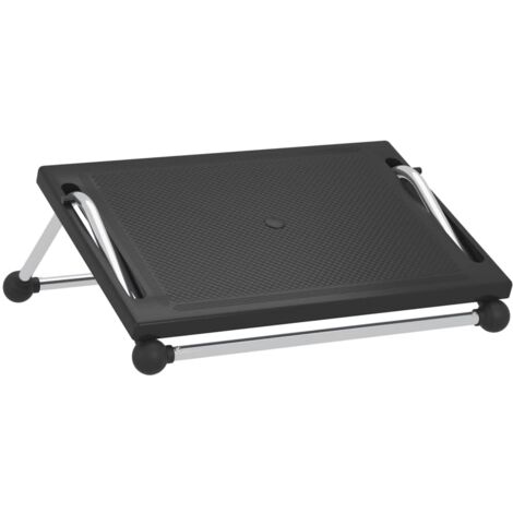 Reposapiés de oficina ergonómico 45 x 40 x 13,5 cm HIPS negro DEC030481