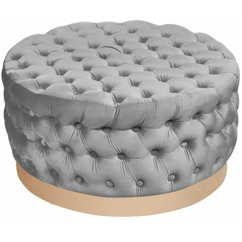 

Reposapiés DKD Home Decor Gris Poliéster Madera MDF (78 x 78 x 40 cm)