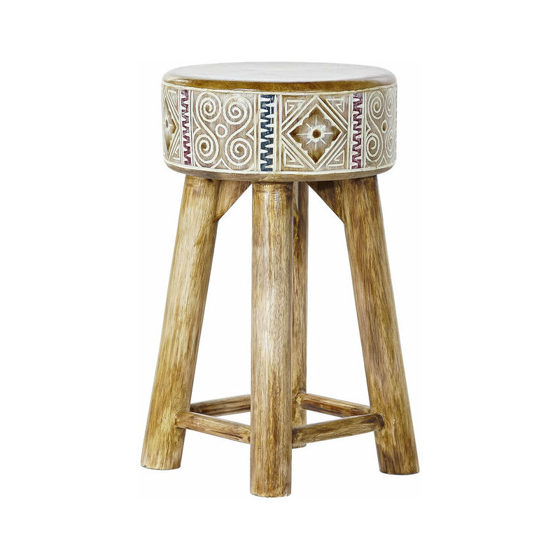 

Reposapiés DKD Home Decor Multicolor Natural (29 x 29 x 50 cm)