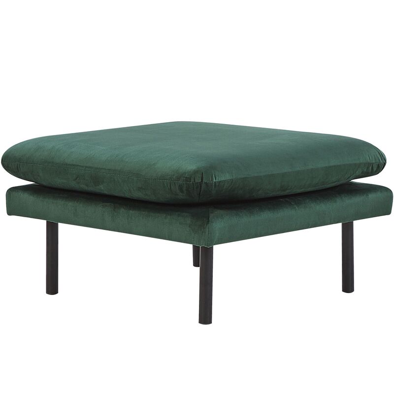 

Beliani - Reposapiés de terciopelo verde oscuro VINTERBRO