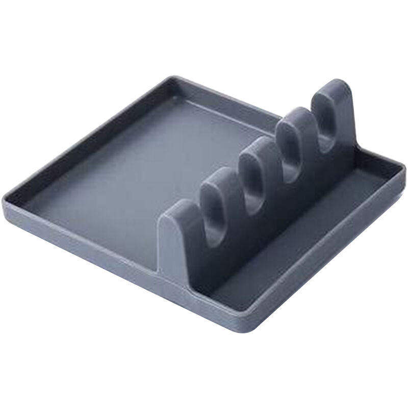 

Reposapies multifuncion para utensilios de cocina, espatula antideslizante con multiples ranuras, soporte para tapa, cuchara, estante para palillos,