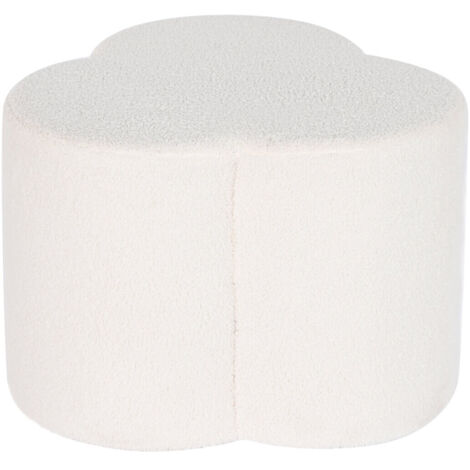 Reposapies Poliester 53X53X40 Borreguito Blanco