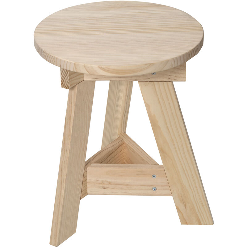 

Taburete bajo ASTIGARRAGA de madera maciza de pino 36 cm