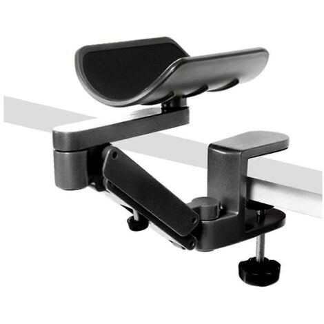 Repose-bras réglable en métal, support de poignet, tapis de souris étendu, noir