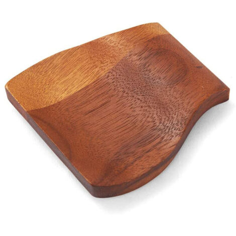 Repose-cuillère avec base, porte-cuillère en bois de qualité supérieure pour plan de travail, marron