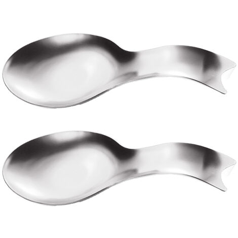 Repose-cuillère en acier inoxydable pour comptoir de cuisine Repose-ustensiles de cuisine Porte-cuillère pour cuisinière