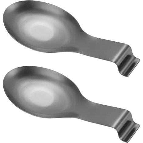 Repose-cuillère en acier inoxydable, spatule louche porte-ustensiles pour comptoir de cuisine, va au lave-vaisselle