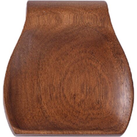 Repose-cuillère en bois pour la cuisine - Support de cuillère en bois lisse pour cuisinière avec pieds en silicone antidérapants