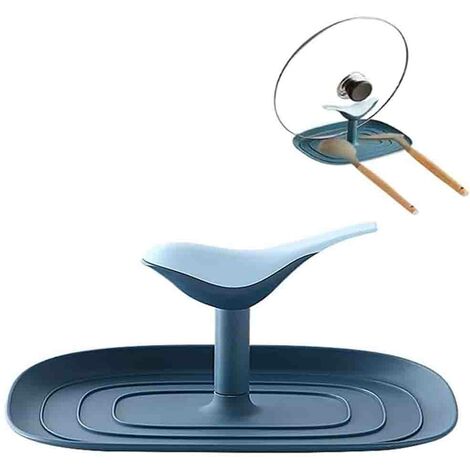Repose-cuillère et porte-couvercle de casserole, ustensile de cuisine en forme d'oiseau avec égouttoir pour plusieurs ustensiles support de rangement multifonctionnel respectueux de l'environnement, support pour cuillères couvercles spatule pinces