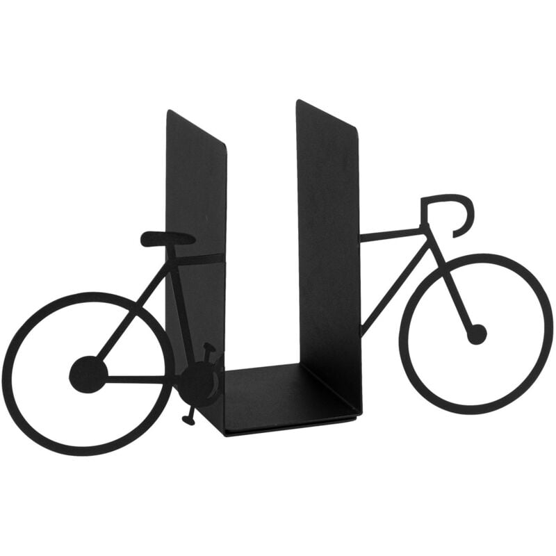Wellhome - Repose-livre metal style vélo - 44x24x23 - Noir