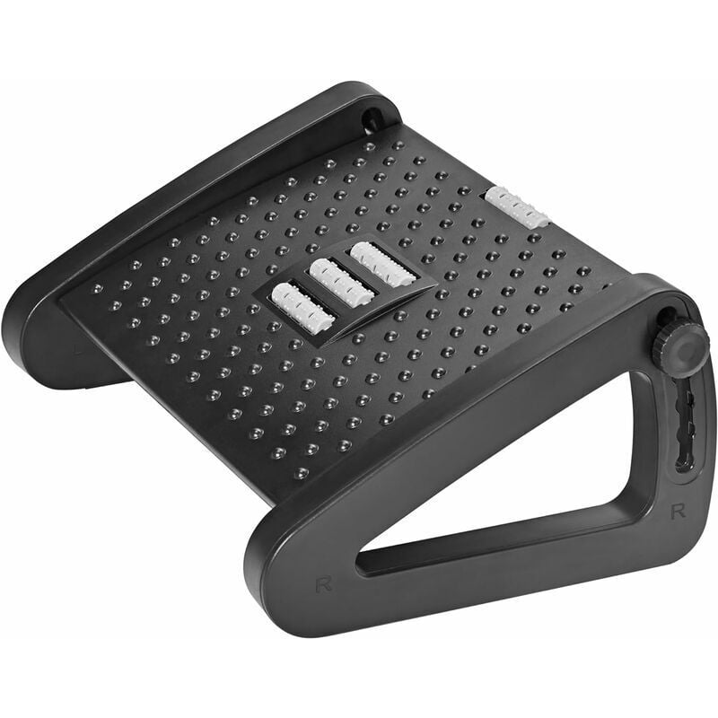 SNQ - Repose Pied Bureau, Repose Pieds Ergonomique à Hauteur Réglable avec Fonction Masseur pour Bureau et Maison