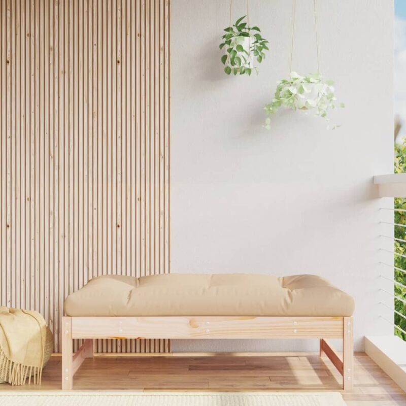 Vidaxl - Repose-pied de jardin 120x80 cm bois de pin massif