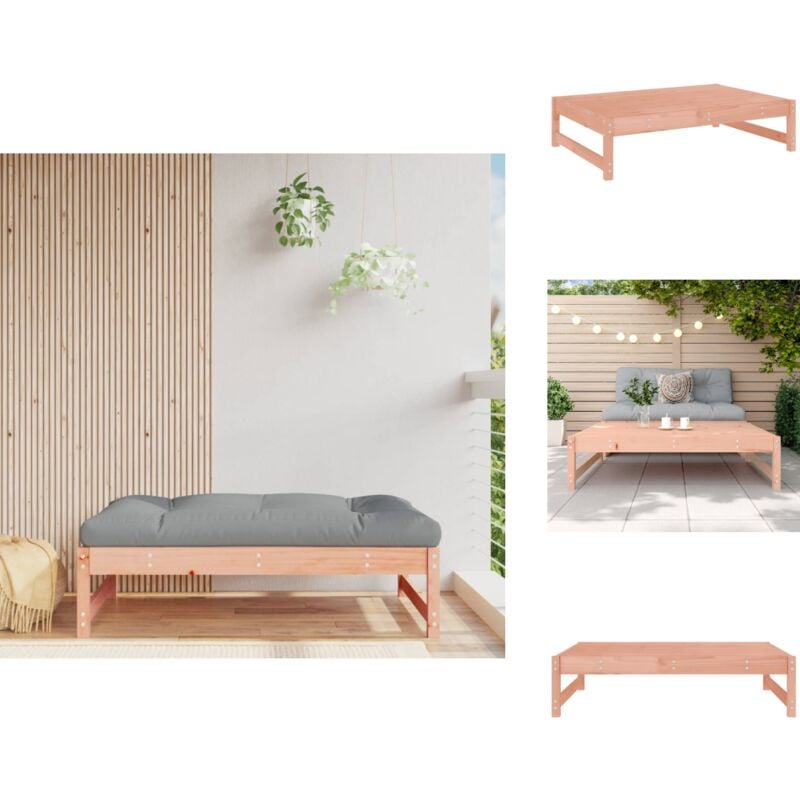 Repose-pied de jardin 120x80 cm massif de douglas - Repose Pied Jardin - Pouf Extérieur - Mobilier De Jardin - Chaise Lounge Extérieure - Bois De