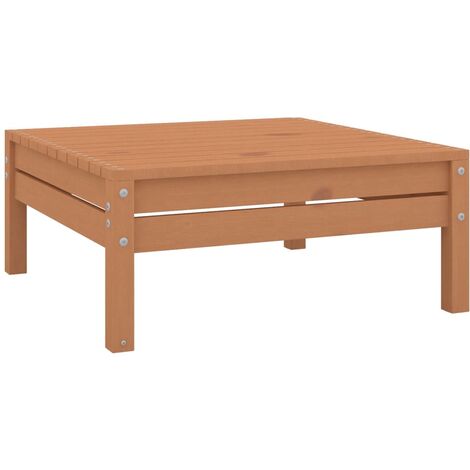 Repose-pied de jardin Marron miel Bois de pin solide Balcon 1563