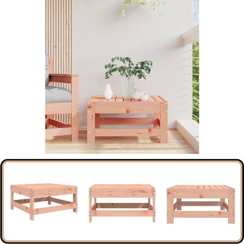 Repose-pied de jardin massif de douglas - Repose Pied Jardin - Meuble Jardin - Mobilier Exterieur - Chaise Lounge - Set Salon Jardin