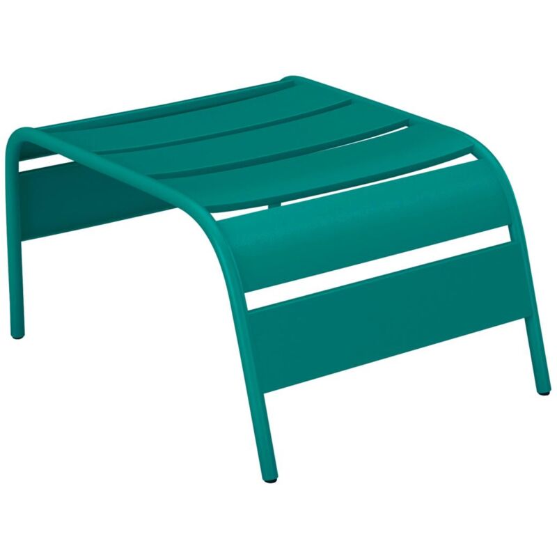 Vente-unique - Repose pied en métal - Bleu canard - mirmande de mylia