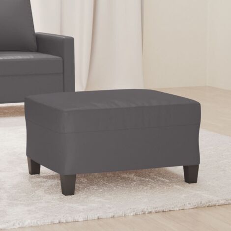 Repose-pied Gris 70x55x41 cm Similicuir vidaXL