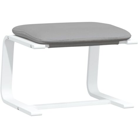 Repose-pied Gris clair 51x41x40 Tissu