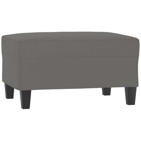 Repose-pied Gris foncé 70x55x41 cm Tissu microfibre CFW102772