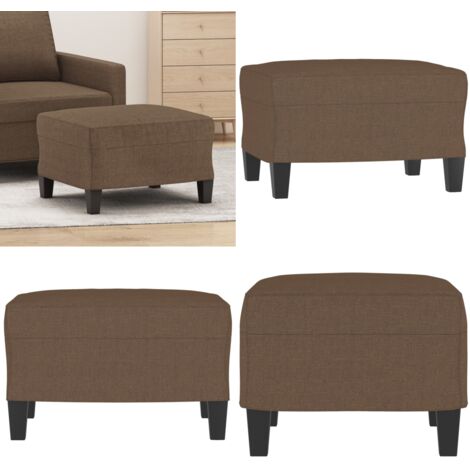 Repose-pied Marron 60x50x41 cm Tissu - Tabouret - Tissu