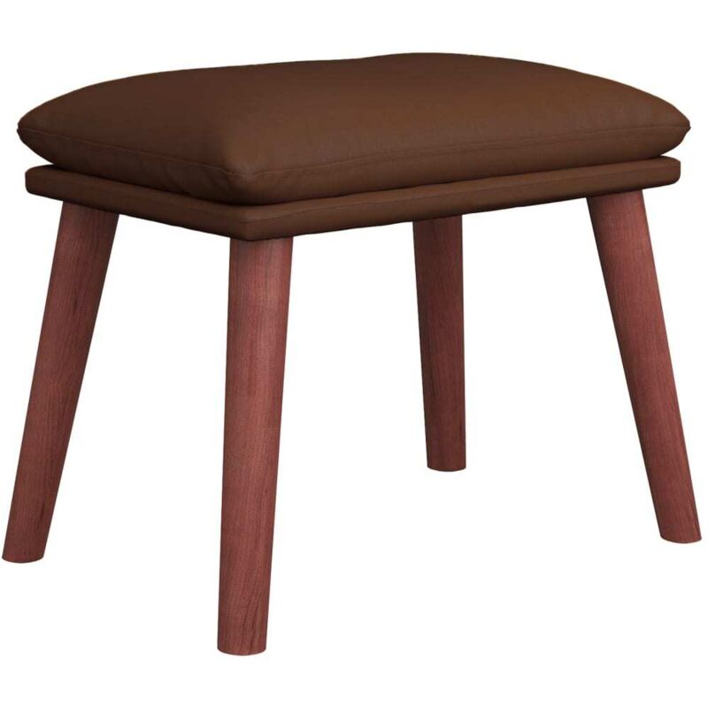 Repose-pied Marron 45x29,5x35 cm Similicuir Vidaxl