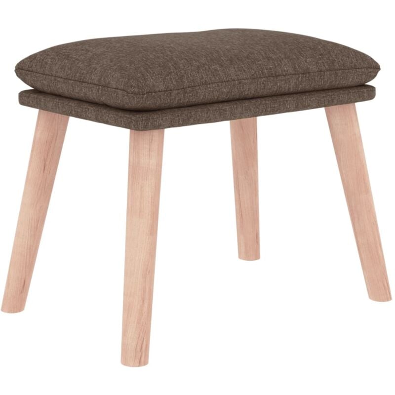 Repose-pied Taupe 45x29,5x35 cm Tissu Vidaxl