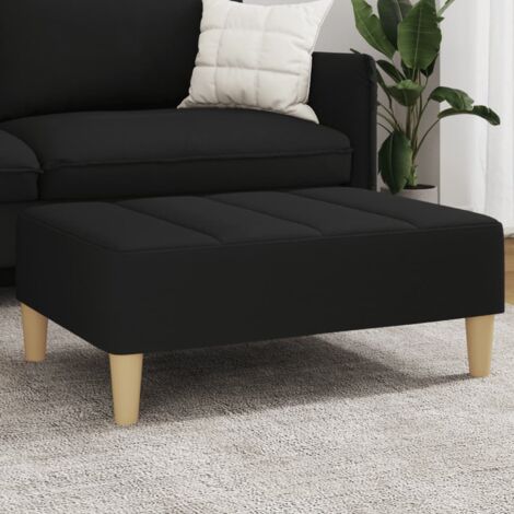 Repose-pied noir 77x55x31 cm tissu vidaXL