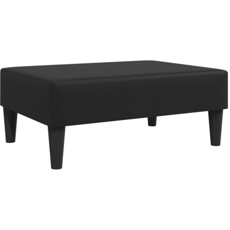 Repose-pied noir 77x55x31 similicuir