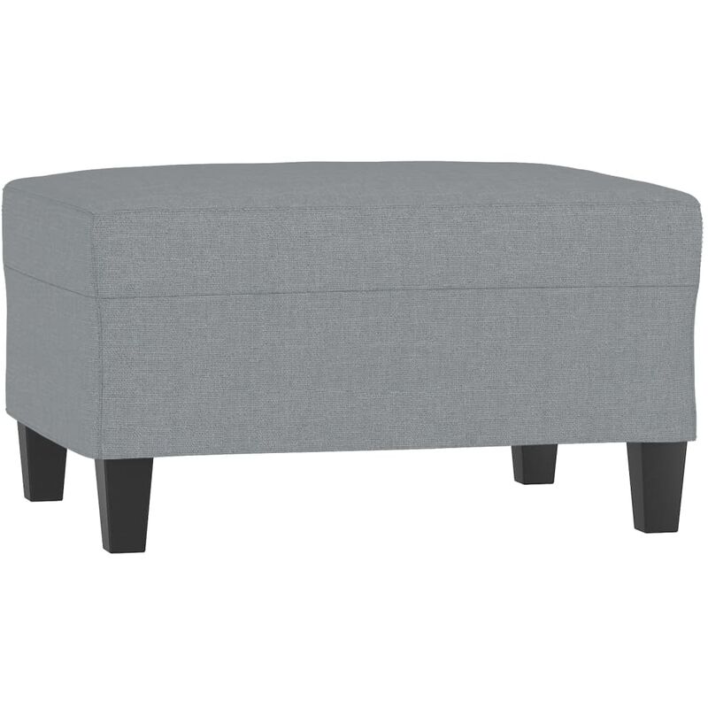 Repose-pied Gris clair 70x55x41 cm Tissu Vidaxl