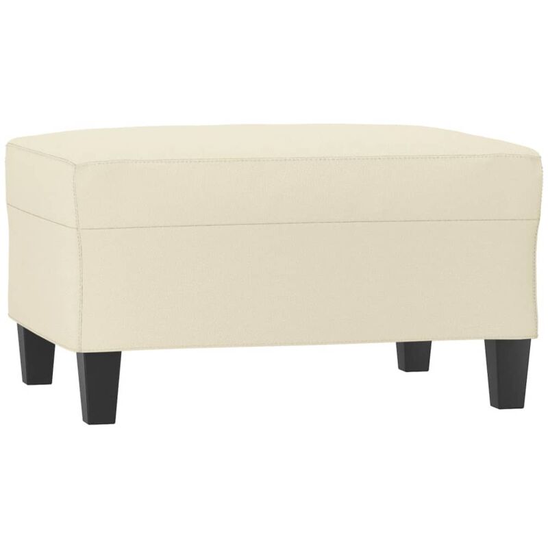 Repose-pied Crème 70x55x41 cm Similicuir Vidaxl