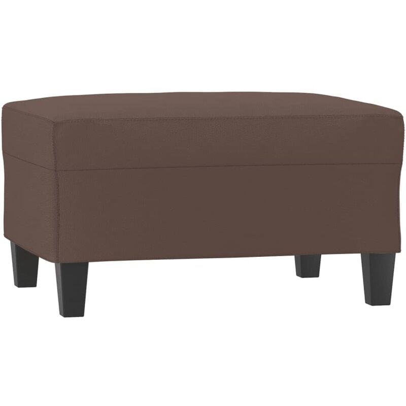 Repose-pied Marron 70x55x41 cm Similicuir Vidaxl