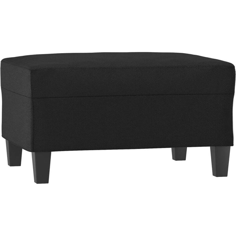 Repose-pied Noir 70x55x41 cm Similicuir Vidaxl