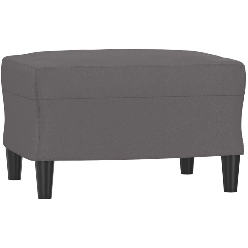 Repose-pied Gris 60x50x41 cm Similicuir - Vidaxl