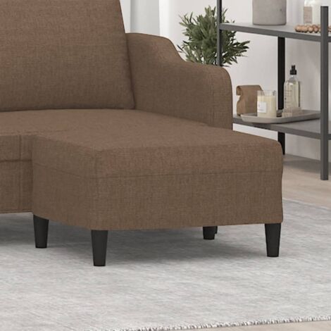 Repose-pied Tabouret Bas  Pouf Bout de Canapé Marron 70x55x41 cm Tissu 57648