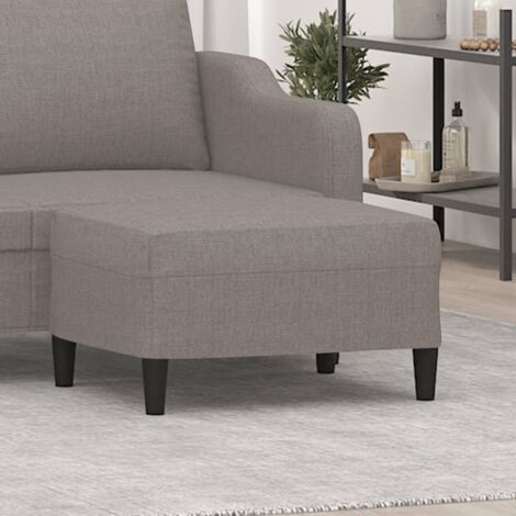 Repose-pied Tabouret Bas  Pouf Bout de Canapé Taupe 70x55x41 cm Tissu 19908